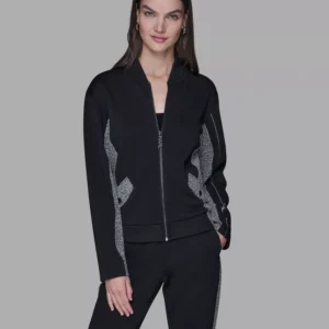 Women's Front Zip Bomber Jacket