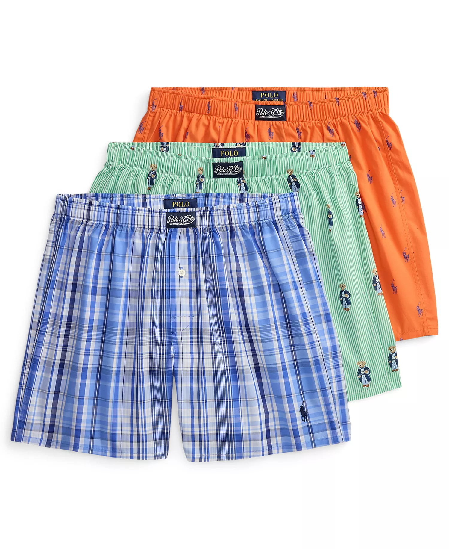 mni-180842a8dbe5b535943ca95977e0773c Men's Single-Button Fly Woven Boxers, 3-Pack Set