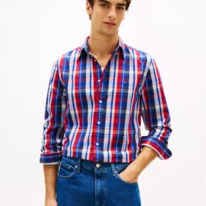 Men's Regular Flex Poplin Multi-Check Shirt