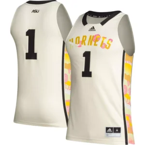 Men's #1 Khaki Alabama State Hornets Honoring Black Excellence Basketball Jersey