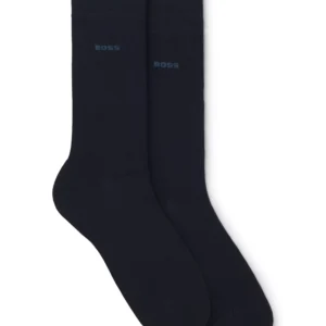 Men's 2-Pack Regular Length Solid Socks
