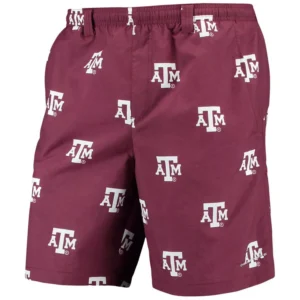 Men's PFG Maroon Texas A&M Aggies Backcast II 8" Omni-Shade Hybrid Shorts