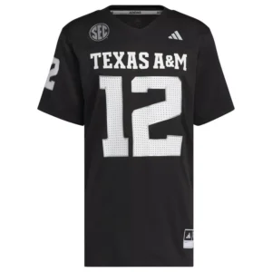 Men's Black Texas A&M Aggies Alternate Premier Strategy Jersey