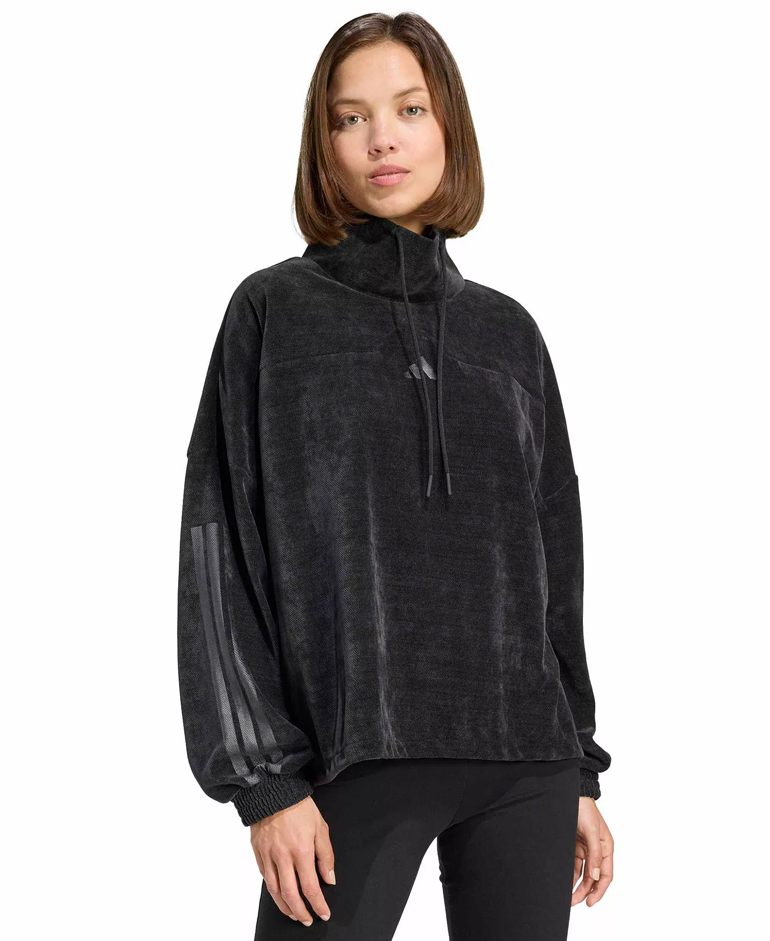 mni-1a81ebcfb85760dd127cf2a364cbd31f Women's Tiro Velour High Neck Sweatshirt — изображение 3