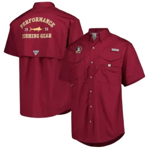Men's Garnet Florida State Seminoles Bonehead Button-Up Shirt