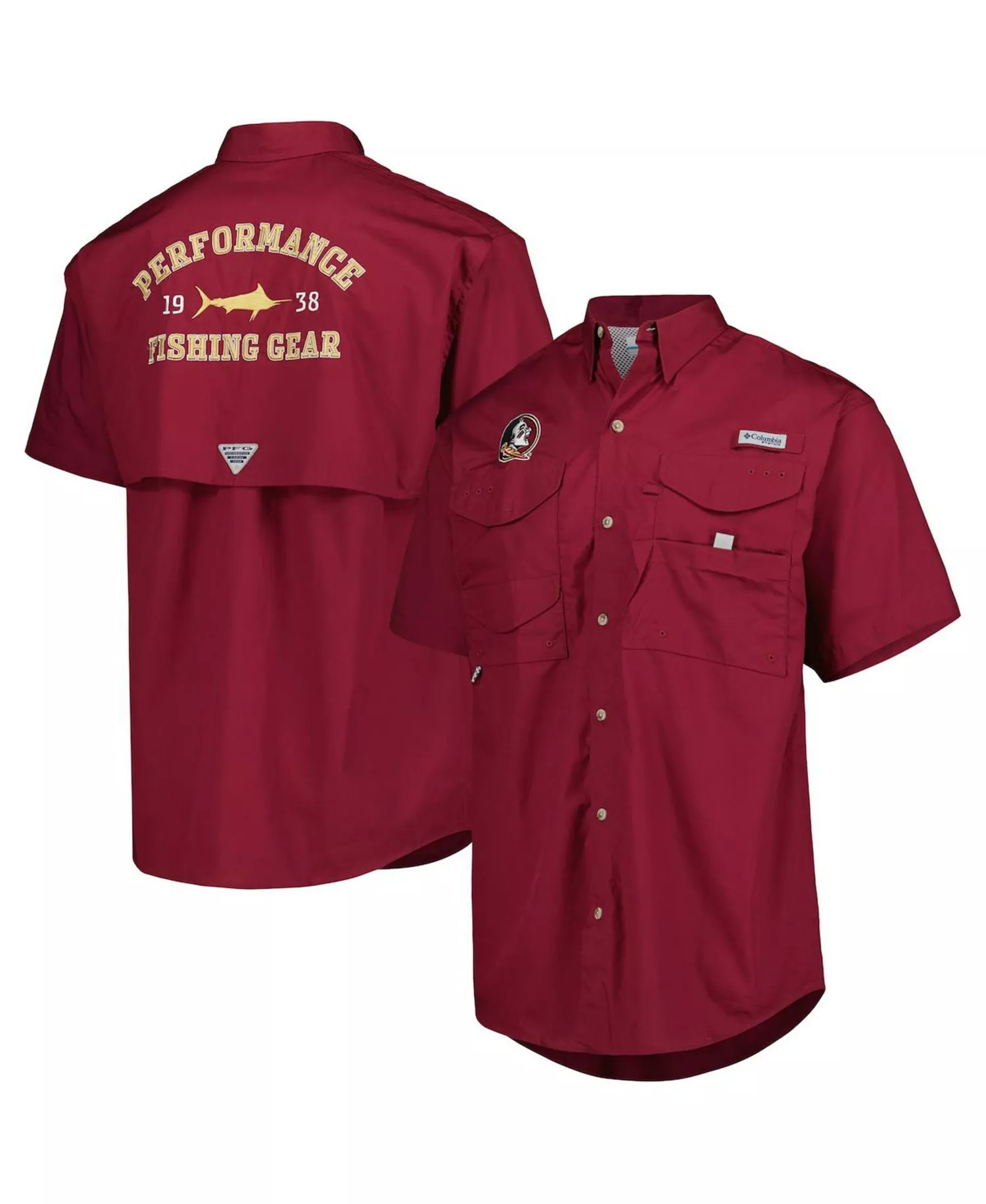 mni-1b3d9226ac5b6f3b74cf49efc9e6ccda Men's Garnet Florida State Seminoles Bonehead Button-Up Shirt