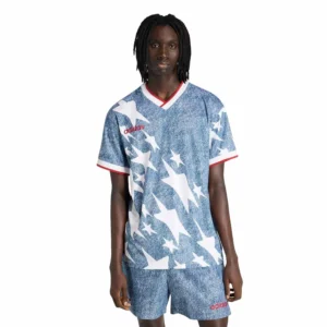 Men's Blue USA Soccer 1994 Denim Graphic Fashion Jersey