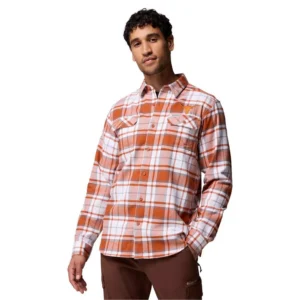 Men's Texas Orange Texas Longhorns Omni-Wick Flannel Long Sleeve Button-Up Shirt