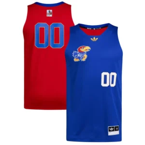 Men's 00 Royal/Red Kansas Jayhawks Black History Month Basketball Jersey