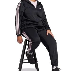 Plus Size Essentials Tricot Three Stripes Track Jacket