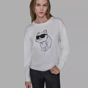 Women's Cool Choupette Crewneck Sweater