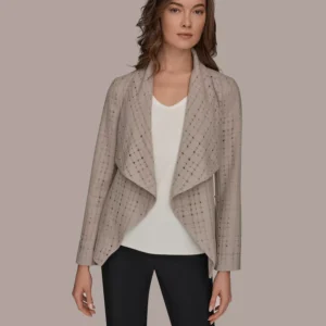 Women's Shawl Collar Wrap Jacket with Belt