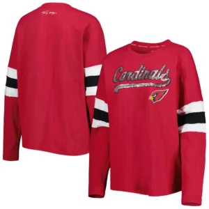 Women's Cardinal Arizona Cardinals Justine Long Sleeve Tunic T-shirt