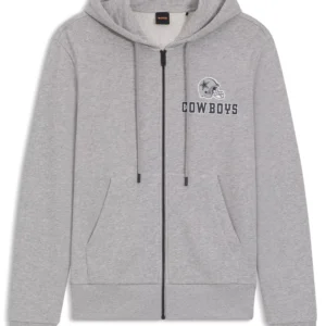 BOSS x DALLAS COWBOYS Regular Fit Zip-Up Hoodie