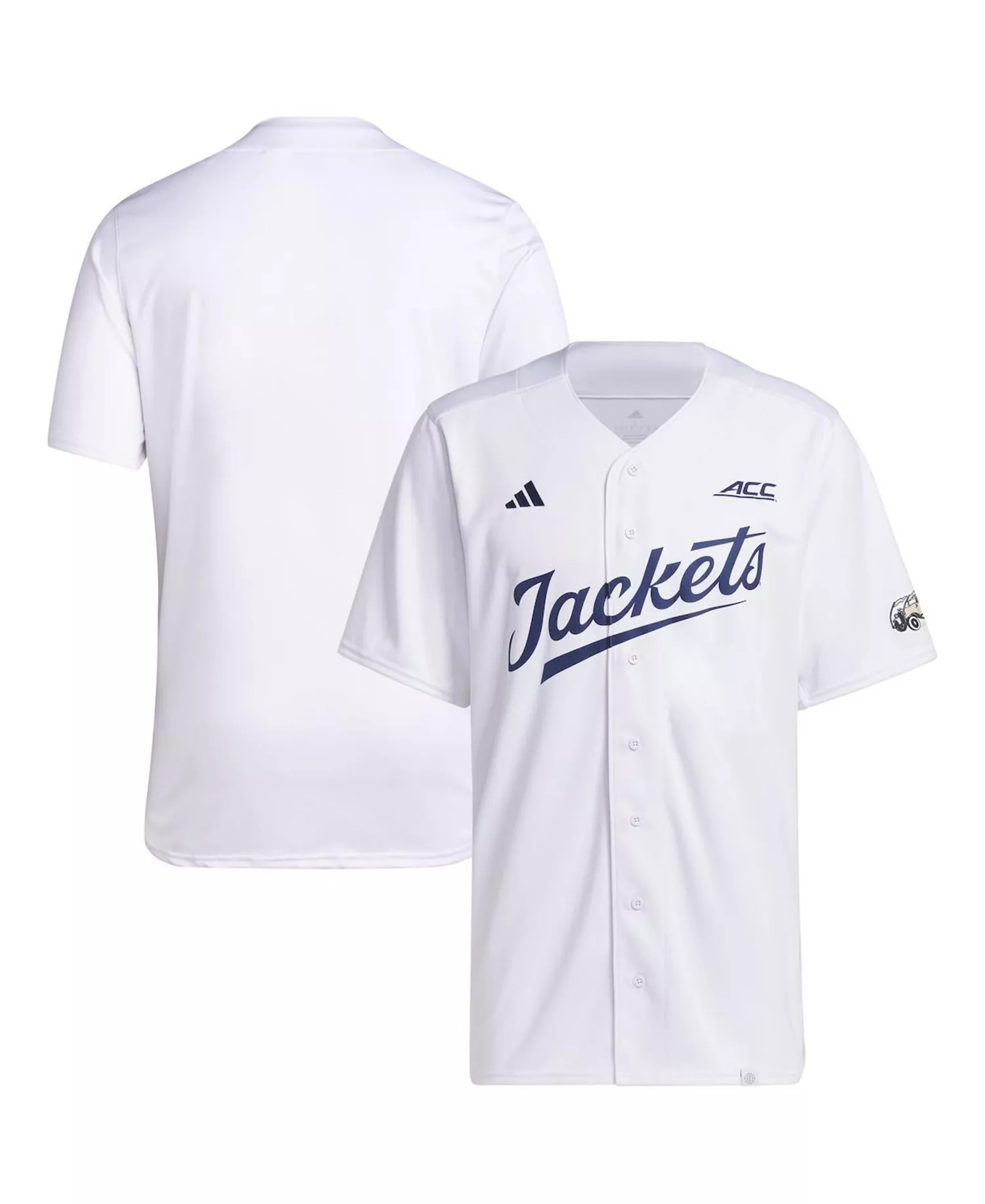 mni-22e18b091857083625315499e34e001d Men's White Georgia Tech Yellow Jackets Team Baseball Jersey