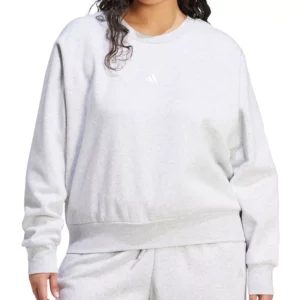 Plus Size Essentials Small-Logo Fleece Sweatshirt