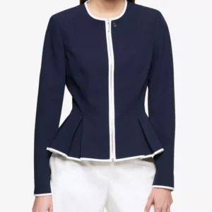Women's Zip-Front Peplum Jacket