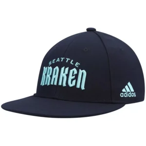 Men's Deep Sea Blue Seattle Kraken Team Snapback Hat