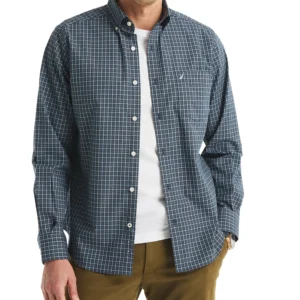 Men's Plaid Print Long Sleeve Shirt