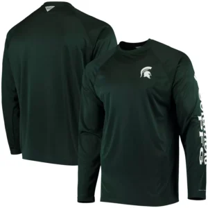 Men's PFG Green Michigan State Spartans Terminal Tackle Omni-Shade Long Sleeve T-shirt