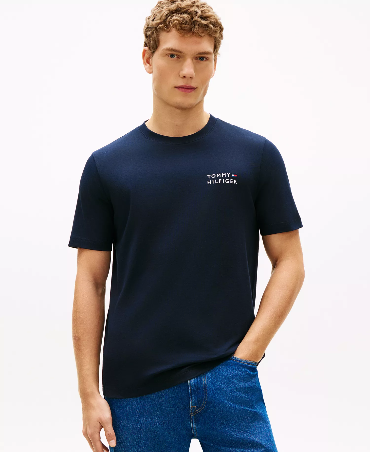 mni-2564c0257c75fa37e42eb10c67e4f468 Men's Brand Love Embroidered Logo Crewneck T-Shirt — изображение 3