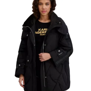 Women's Hooded A-Line Puffer Coat