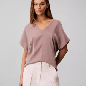 Women's Short-Sleeve V-Neck Top