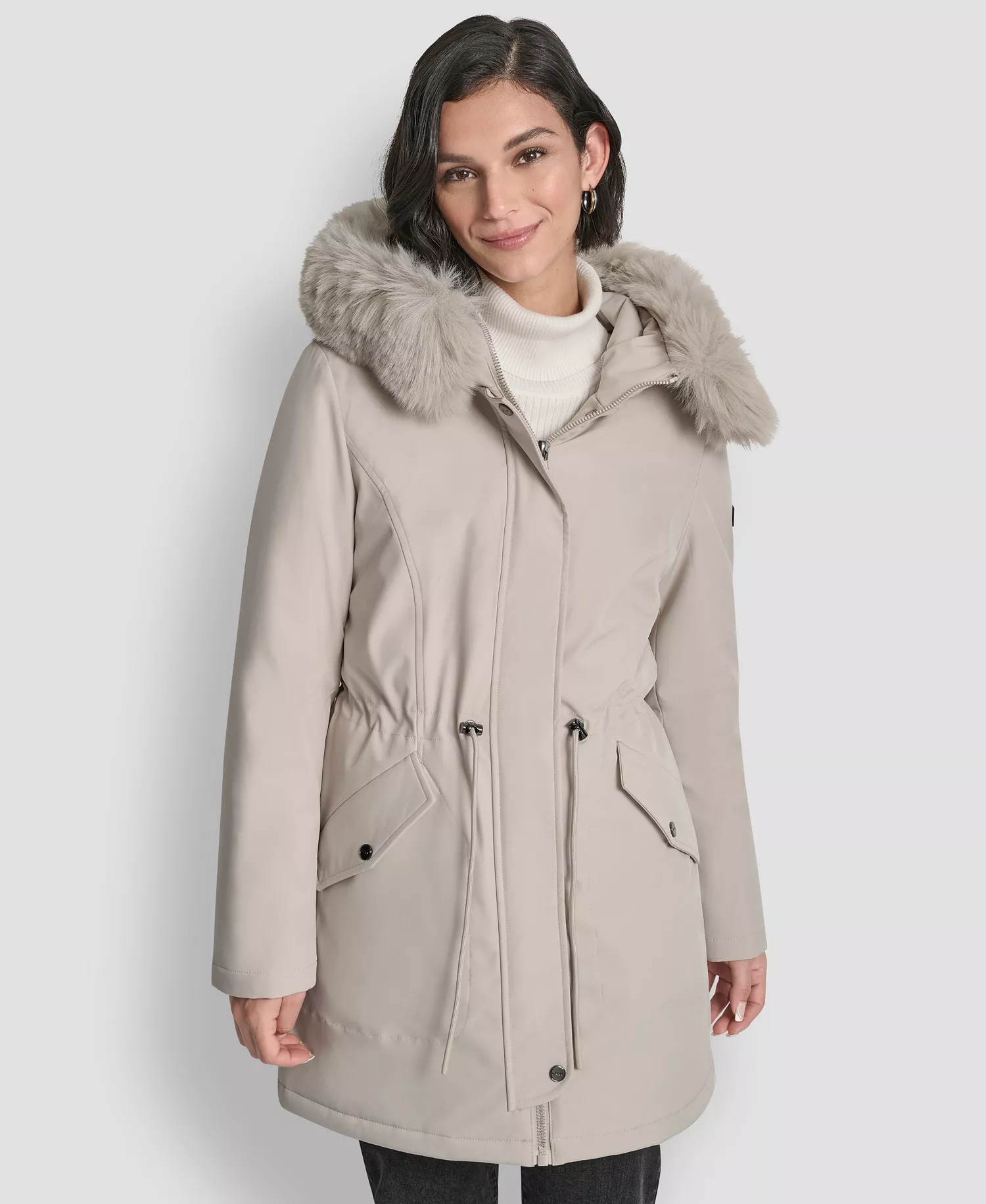 mni-290c749df7f426a8c2ea31b88f427f33 Women's Trim Hooded Anorak Puffer Coat — изображение 4