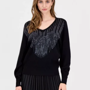 Women's Embellished Dolman-Sleeve Sweater