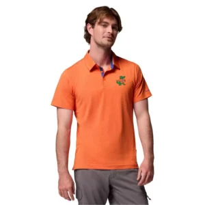 Men's Orange Florida Gators Tech Trail Polo Shirt