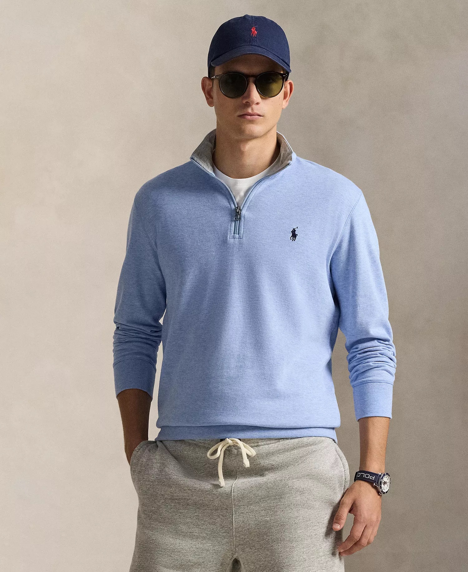 mni-2aca858633b6498f9c27cde2baf94fff Men's Quarter-Zip Pull-On Sweater — изображение 4