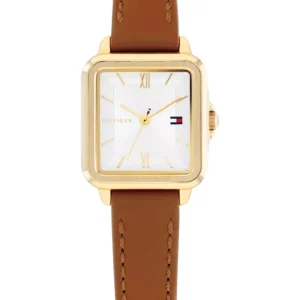 Women's Quartz Tan Leather Strap Watch, 22.5mm