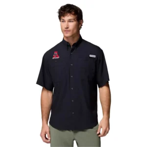 Men's Black Alabama Crimson Tide Tamiami Omni-Shade Button-Down Shirt