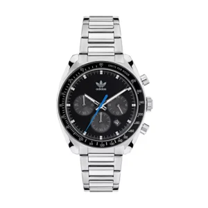 Unisex Three Hand Edition One Chrono Silver-Tone Stainless Steel Bracelet Watch 40mm