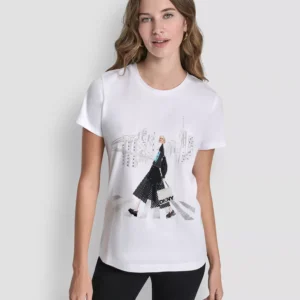 Women's Short-Sleeve Crosswalk Conversational Top