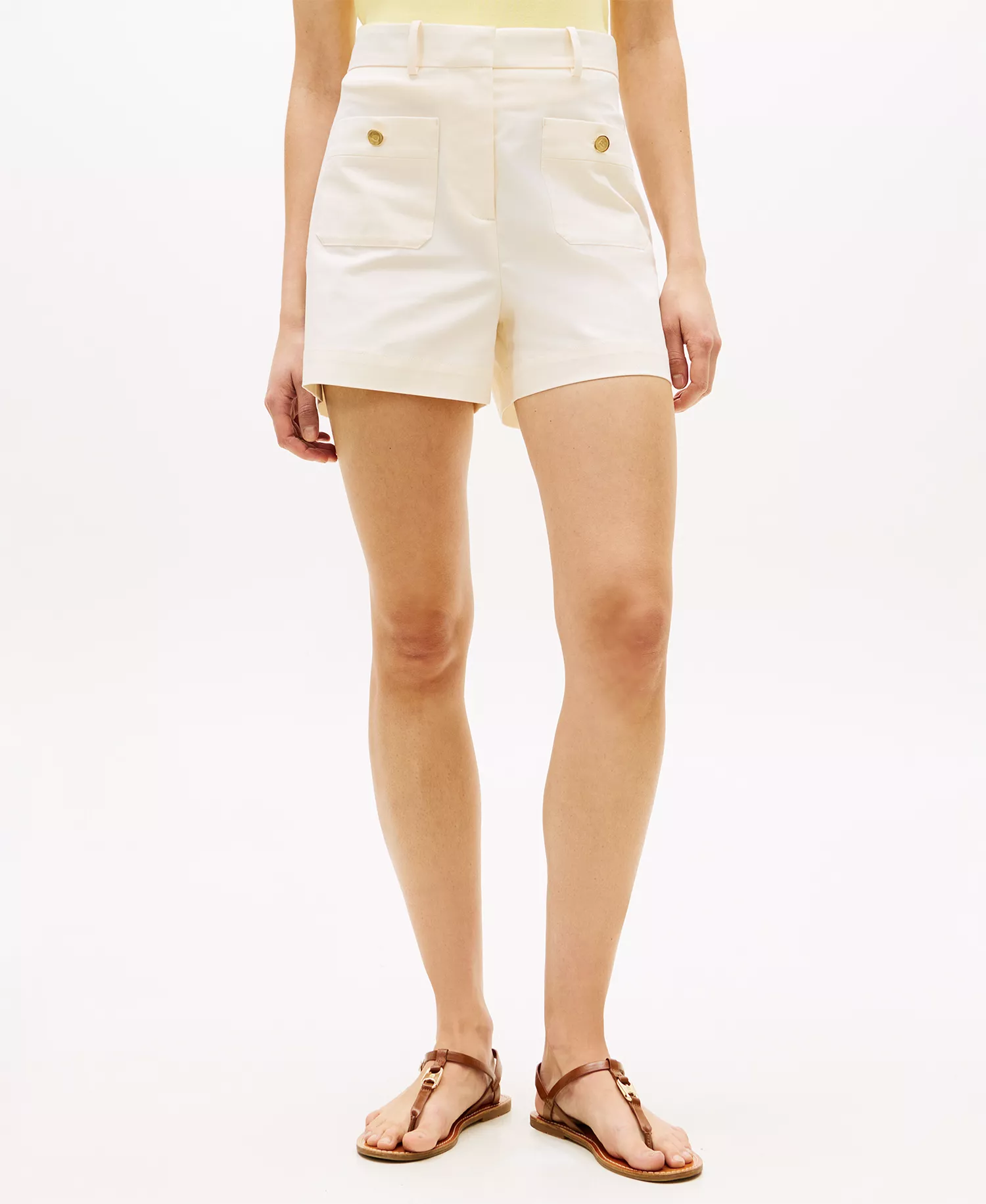 mni-2c1fbf5fbda6701c2dc1edd913b48e51 Women's Preppy Slim Straight Shorts