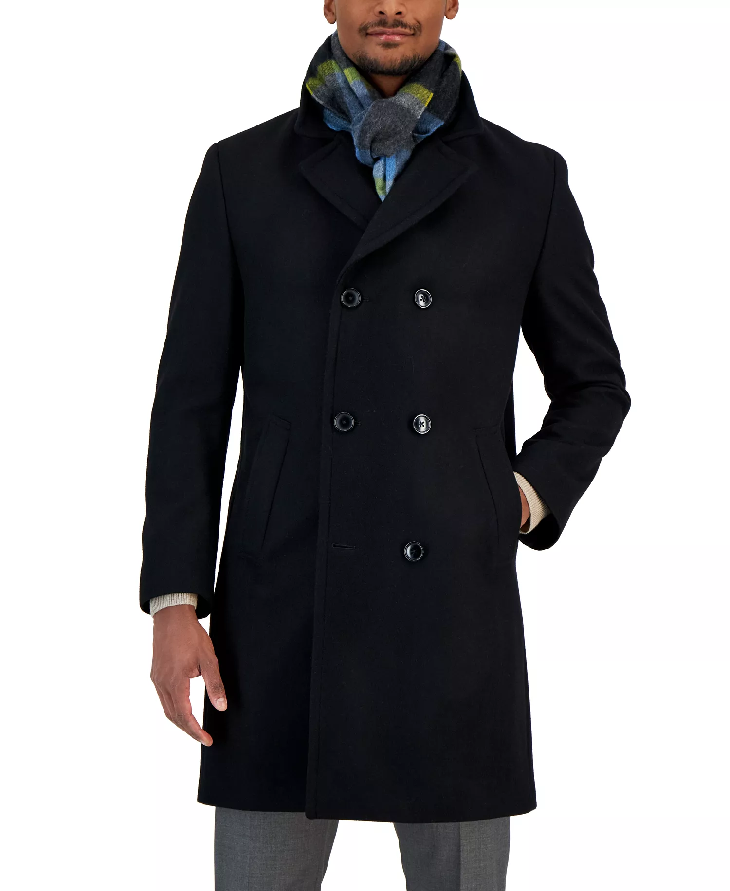 mni-2c22851657a54e0abdb88456fc8eb77e Men's Classic-Fit Double Breasted Wool Overcoat
