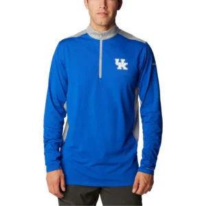 Men's Royal Kentucky Wildcats Tech Trail™ Omni-Shade Quarter-Zip Jacket
