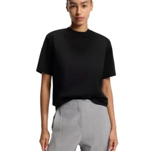 BOSS by Women's Mercerized Cotton Relaxed-Fit T-Shirt