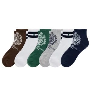 Men's Ralph Lauren Crest Quarter Socks, 6-Pack