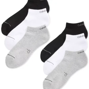 Six-Pack Athletic Stripe Ankle Socks