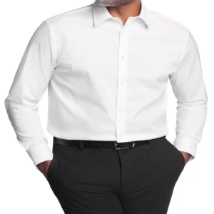 Men's Refined Cotton Stretch Shirt, Regular Fit