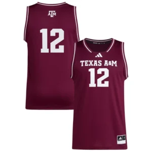 Men's 12 Maroon Texas A M Aggies Replica Swingman Jersey
