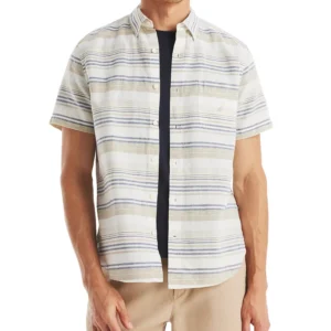 Men's Stripe Short-Sleeve Shirt