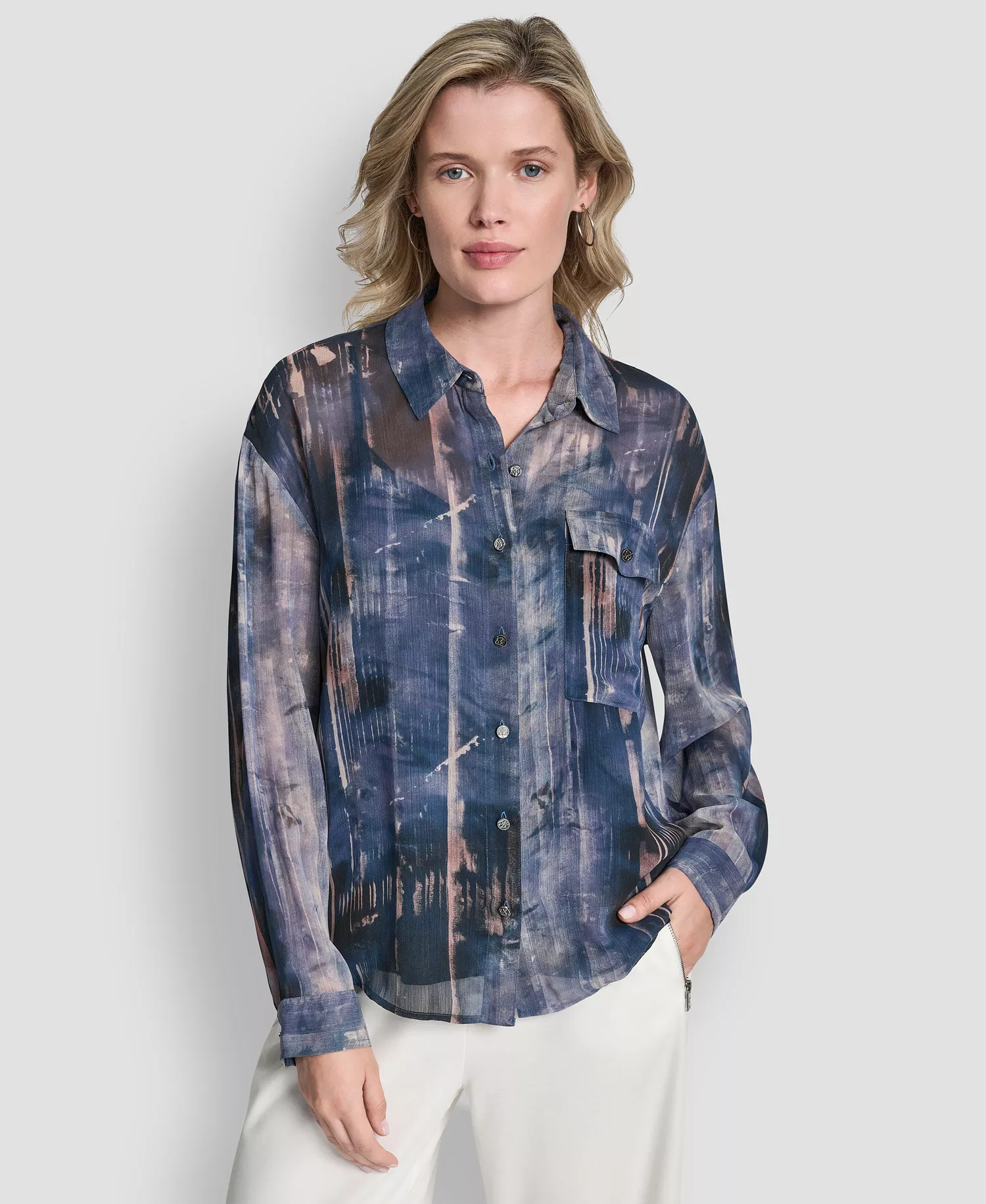mni-2f5de36ee5b964aa6776214f03b9c2e0 Women's Printed Long Sleeve Shirt