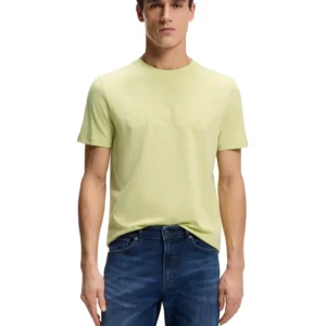 Men’s Cotton-Jersey Large Logo Print T-Shirt
