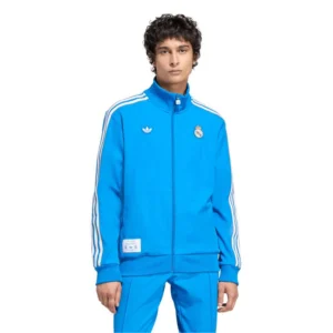 Men's Blue Real Madrid Terrace Icons Full-Zip Track Jacket