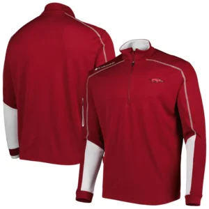 Men's Cardinal Arkansas Razorbacks Shotgun 2.0 Omni-Wick Quarter-Zip Jacket