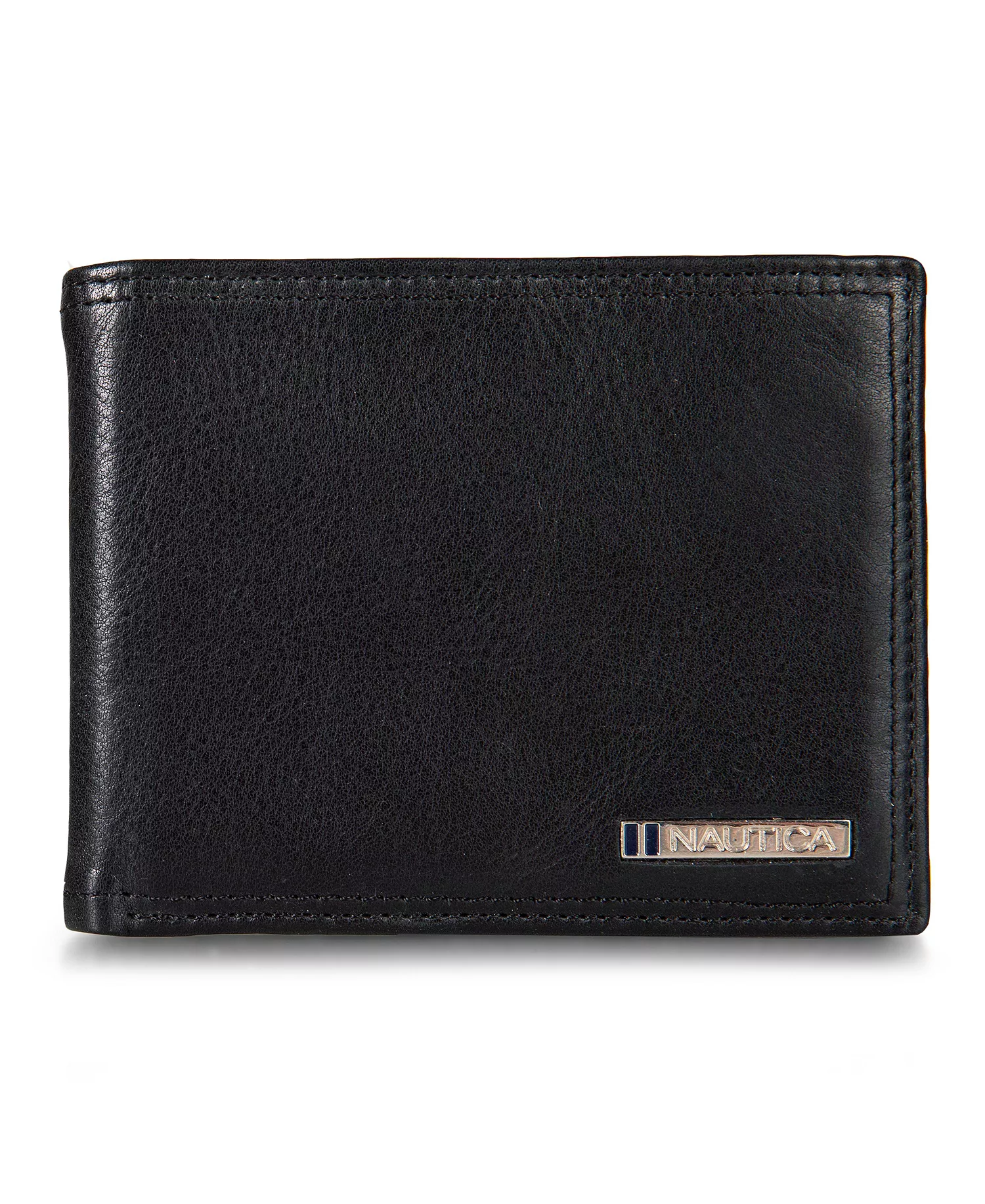 mni-30b20b178e7a386576dd555fa9b41120 Men's Enameled Logo Leather Bifold Wallet