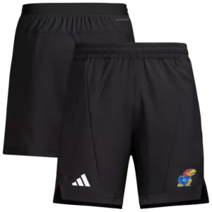 Men's Black Kansas Jayhawks Program Woven Training Shorts